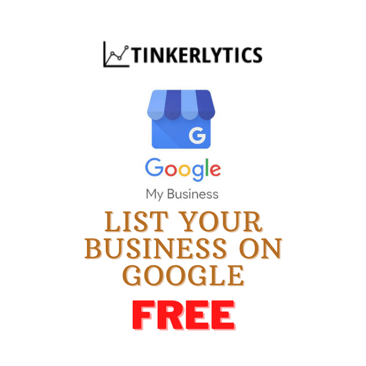 Google my business logo and text list your business on google for free for tinkerlytics blog